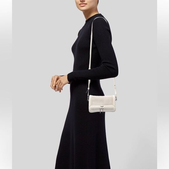 Zadig & Voltaire Leather trim suede small crossbody